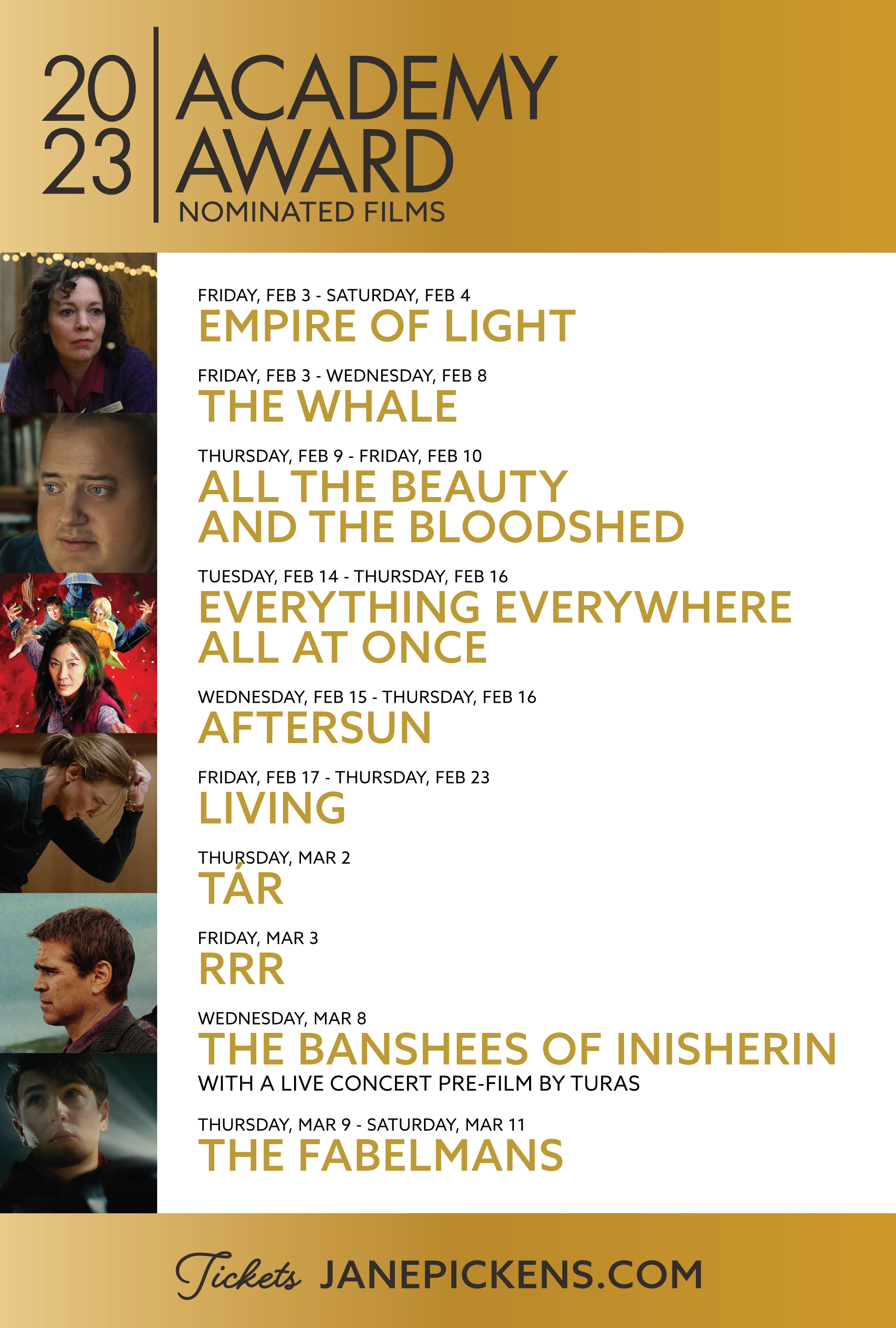 2023 Academy Award Nominated Films